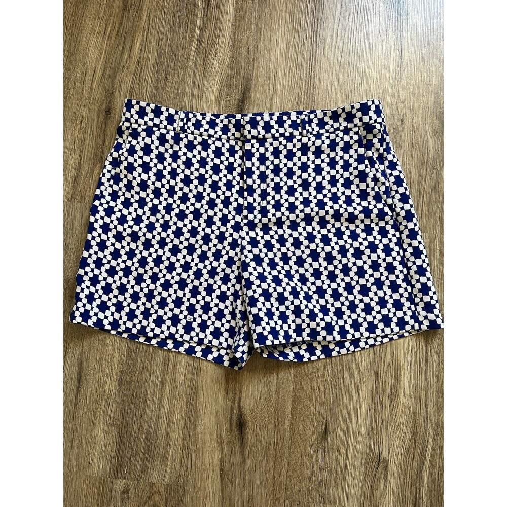 Banana Republic Geo Print Dressy Stretch Shorts Sz 10.